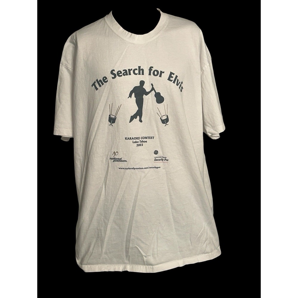 Elvis Presley "The Search For Elvis" Karaoke Contest Lake Tahoe Adult Men's XL